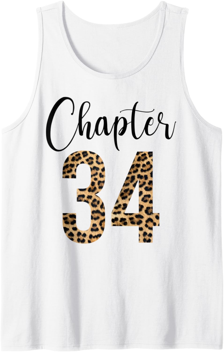 34 Year Birthday Party Leopard Print 34th Birthday Crew Tank Top Tank Top High Search Demand Fan Favorite