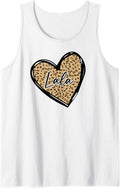 Lala Shirts Womens Leopard Print Mom Tee Cheetah Love Heart Tank Top Tank Top Streetwear Style Best Seller Look