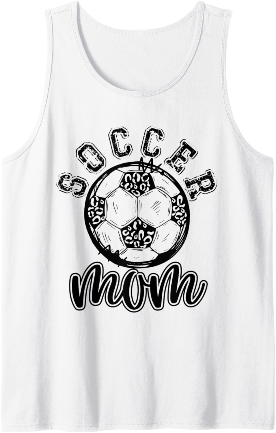 Soccer MOM Leopard Cheetah Print Retro Trendy Cute Tank Top Tank Top High Search Demand Hot Right Now