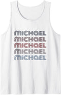 70s Vintage Personalized First Name Michael Tank Top Tank Top | US Best Seller