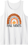 Fall Vibes Animal Cheetah Print Rainbow Pumpkin Womens Tank Top Tank Top Premium Print Fan Favorite