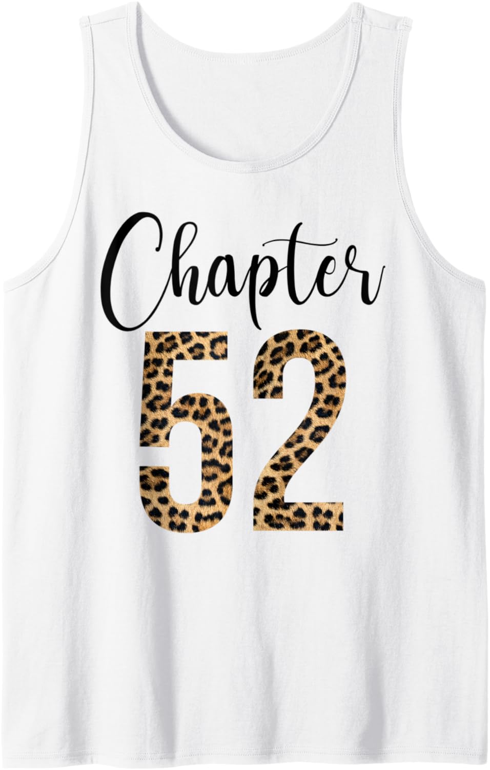 52 Year Birthday Party Leopard Print 52nd Birthday Crew Tank Top Tank Top Streetwear Style Gift Ready
