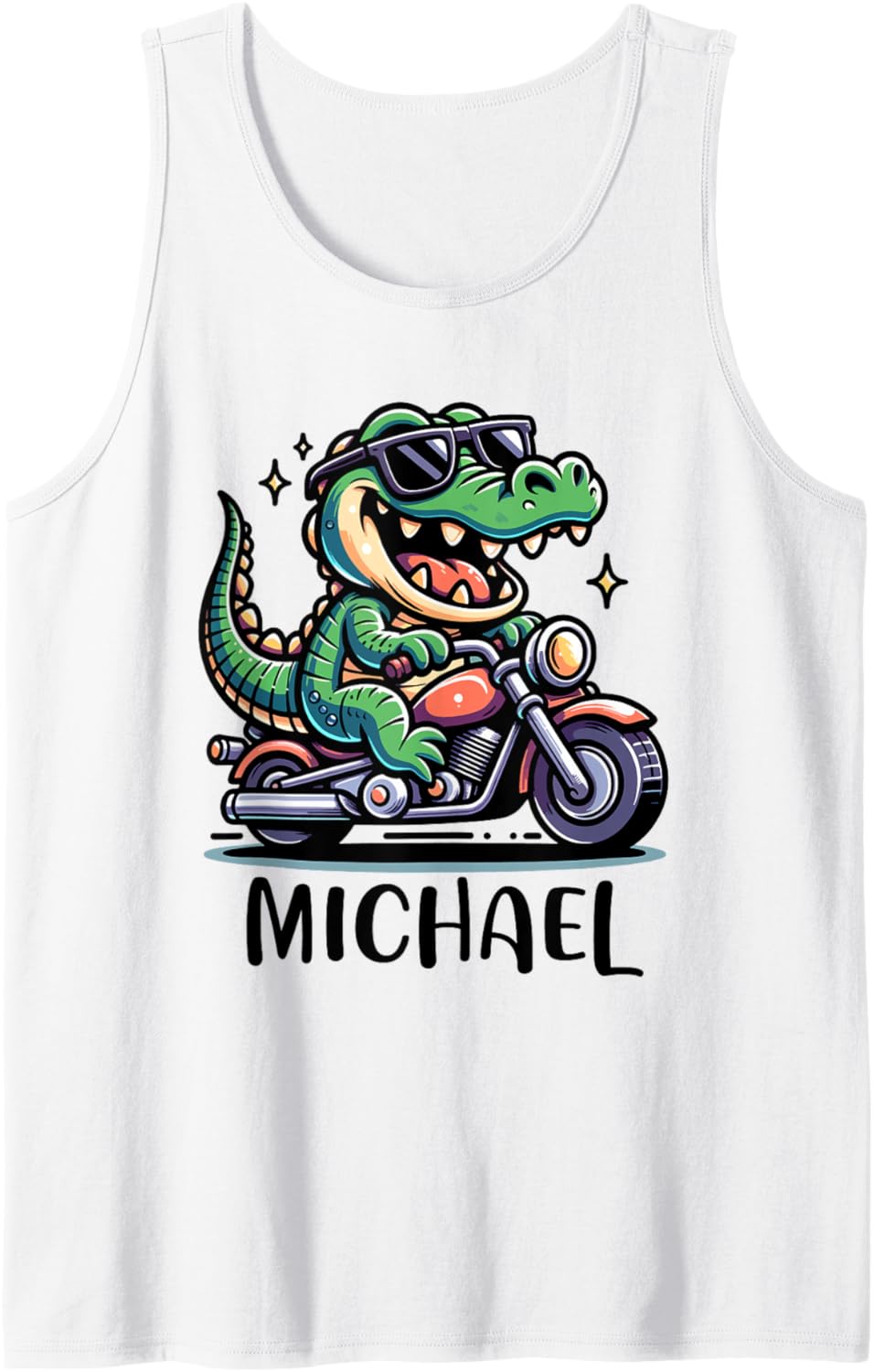 Michael Funny Alligator Design for Boys Name Michael Tank Top Tank Top | Premium Quality