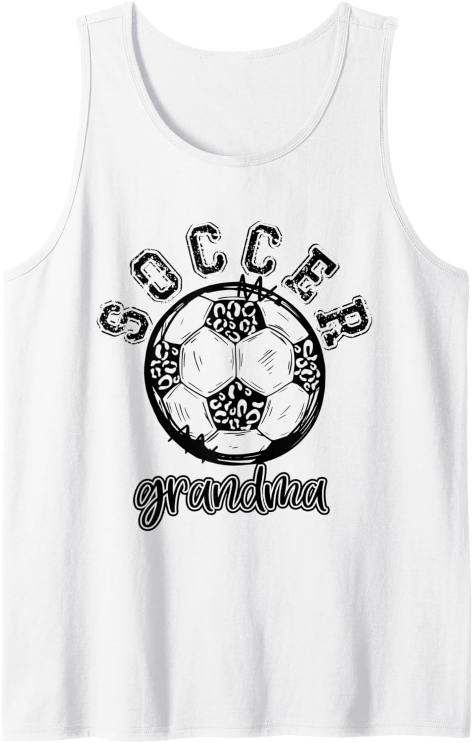 Soccer GRANDMA Leopard Cheetah Print Retro Trendy Cute Tank Top Tank Top Premium Print Best Seller Look