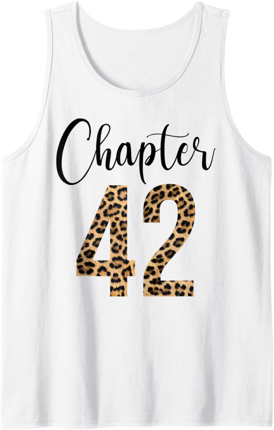 42 Year Birthday Party Leopard Print 42nd Birthday Crew Tank Top Tank Top Viral TikTok Find Best Seller Look