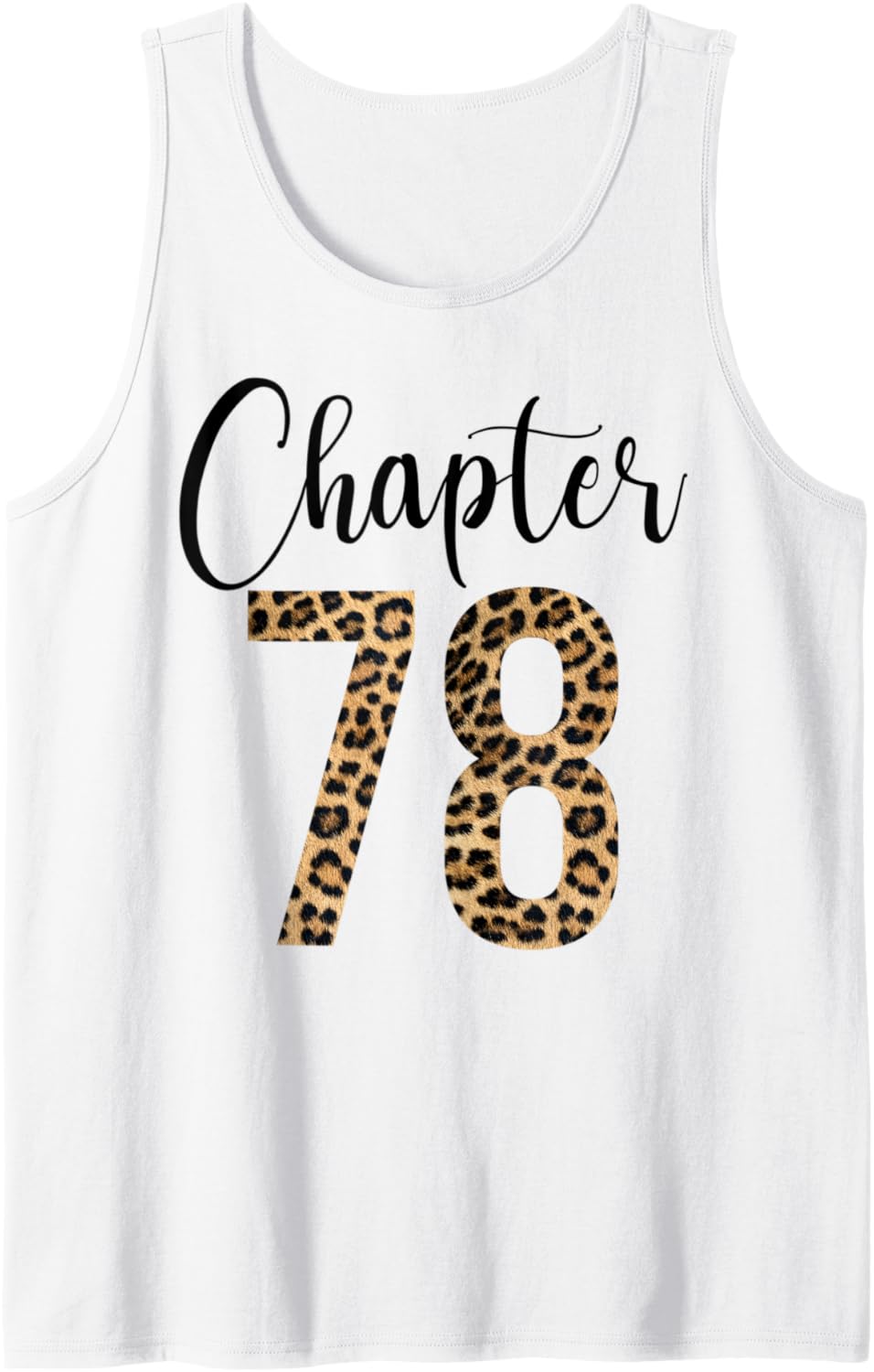 78 Year Birthday Party Leopard Print 78th Birthday Crew Tank Top Tank Top Streetwear Style Gift Ready