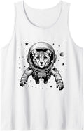 Cheetah Dad Mom Space Astronaut Cheetah Tank Top Tank Top Streetwear Style US Top Pick