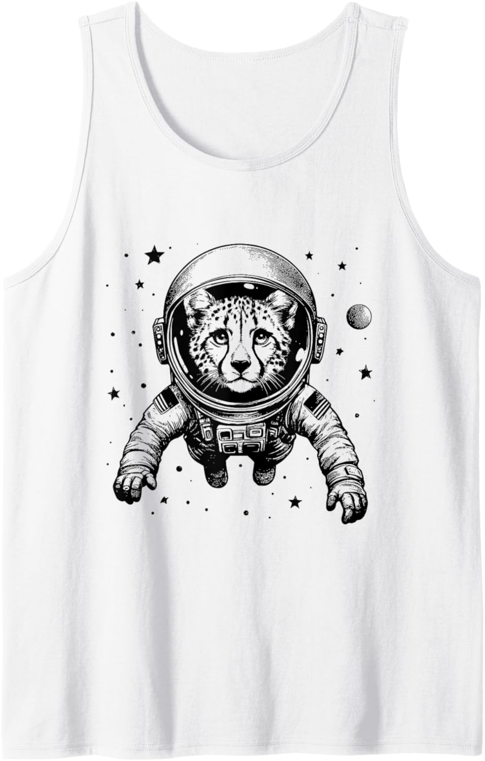 Cheetah Dad Mom Space Astronaut Cheetah Tank Top Tank Top Streetwear Style US Top Pick