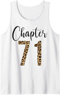 71 Year Birthday Party Leopard Print 71st Birthday Crew Tank Top Tank Top Viral TikTok Find Best Seller Look