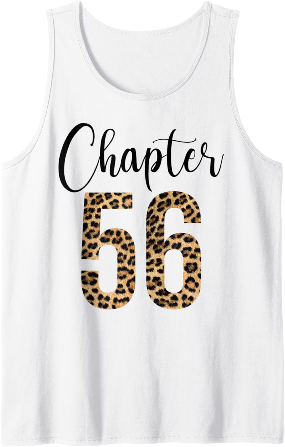 56 Year Birthday Party Leopard Print 56th Birthday Crew Tank Top Tank Top Premium Print Fan Favorite
