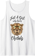Just a Girl Who Loves Cheetahs Cheetah Lover Women Gift Tank Top Tank Top Streetwear Style Gift Ready