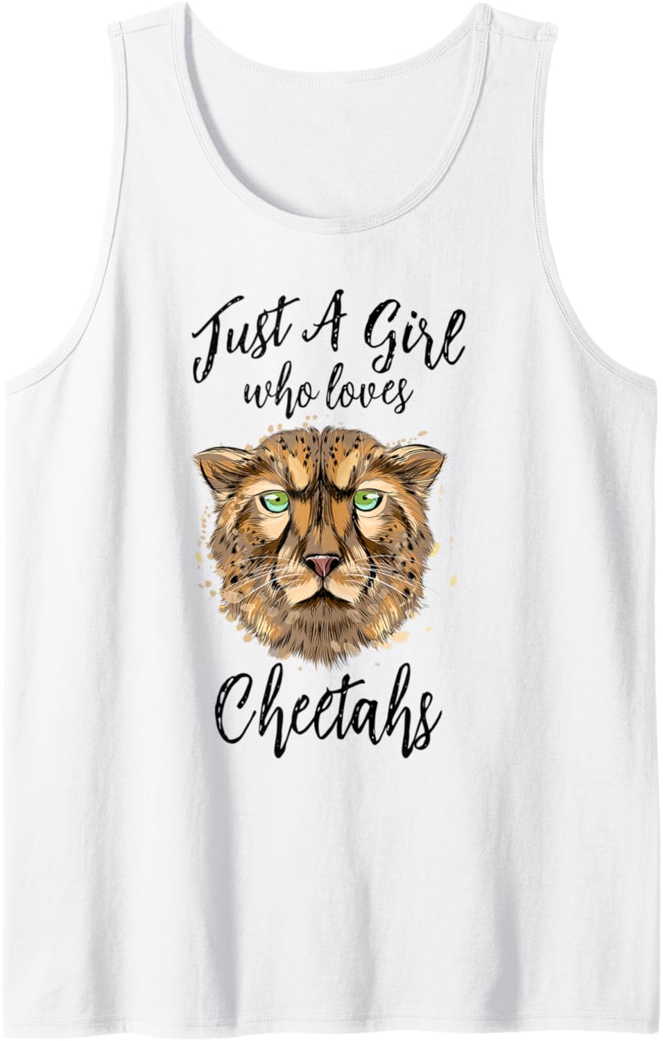 Just a Girl Who Loves Cheetahs Cheetah Lover Women Gift Tank Top Tank Top Streetwear Style Gift Ready