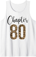 80 Year Birthday Party Leopard Print 80th Birthday Crew Tank Top Tank Top Viral TikTok Find Hot Right Now