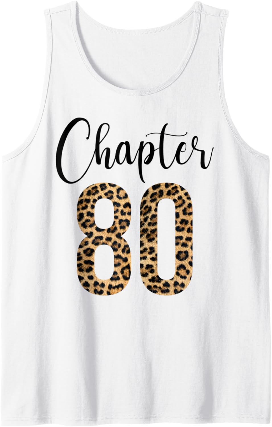 80 Year Birthday Party Leopard Print 80th Birthday Crew Tank Top Tank Top Viral TikTok Find Hot Right Now
