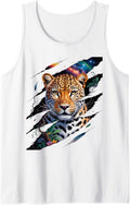 Leopard Cheetah Tiger Leopard Face Lion Cat Men Women Tank Top Tank Top Trending US Hot Right Now