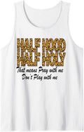 Leopard Print Half Hood Half Holy Cheetah Print Tank Top Tank Top High Search Demand Gift Ready