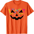 Jack O Lantern With Glasses Tie Dye Toddlers Kids Halloween Apparel | Everyday Casual Wear