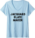 Womens Jacquard Plate Maker V-Neck Apparel | Best Seller Pick | Perfect Gift Idea
