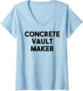 Womens Concrete Vault Maker V-Neck Apparel | Premium Quality | Comfort Daily Wear