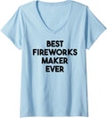 Womens Best Fireworks Maker Ever V-Neck Apparel | Premium Quality | Aesthetic Fit