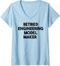 Womens Retired Engineering Model Maker V-Neck Apparel | Best Seller Pick | Aesthetic Fit