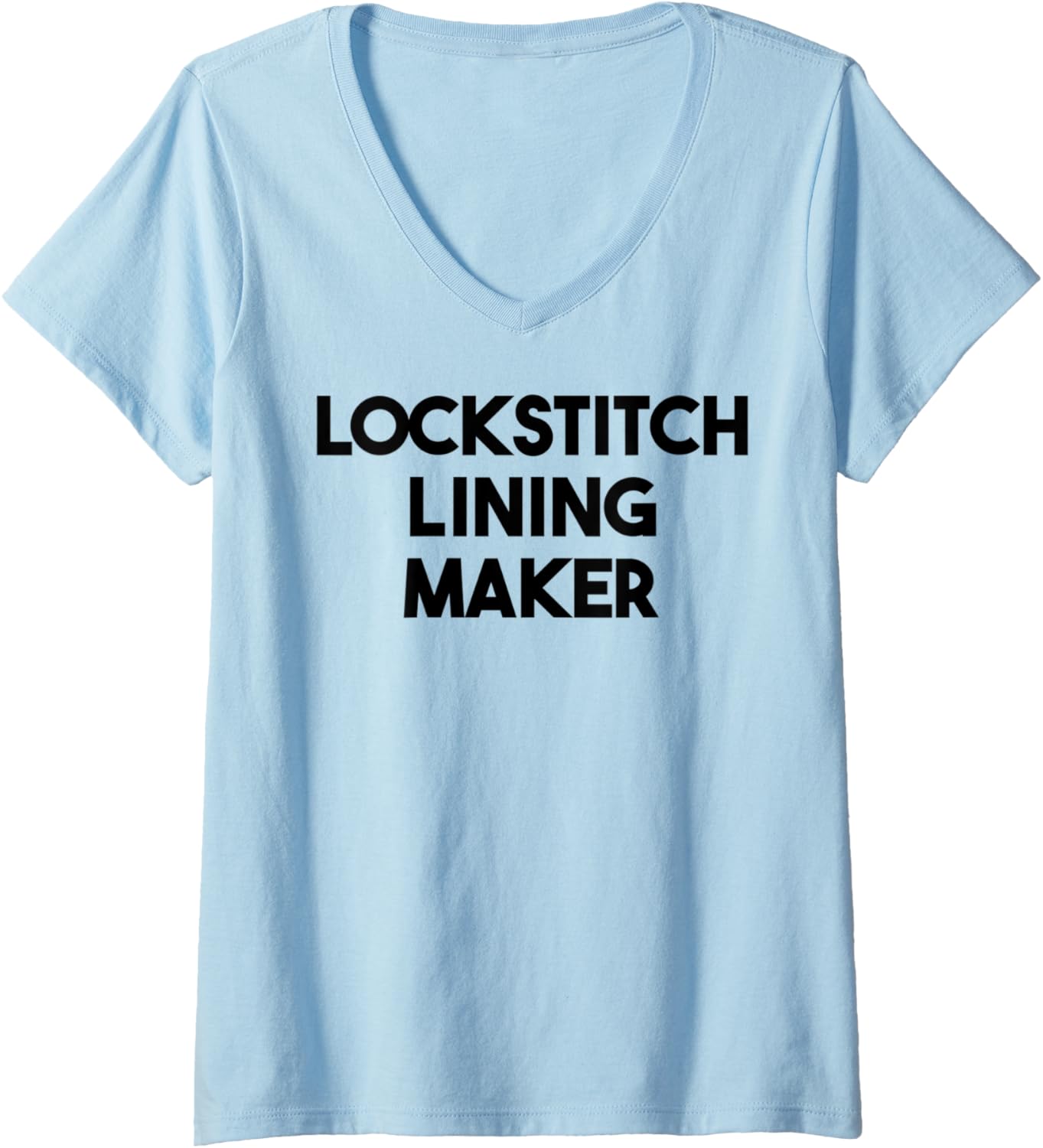 Womens Lockstitch Lining Maker V-Neck Apparel | US Viral Style | Comfort Daily Wear
