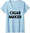 Womens Cigar Maker V-Neck Apparel | Best Seller Pick | Comfort Daily Wear