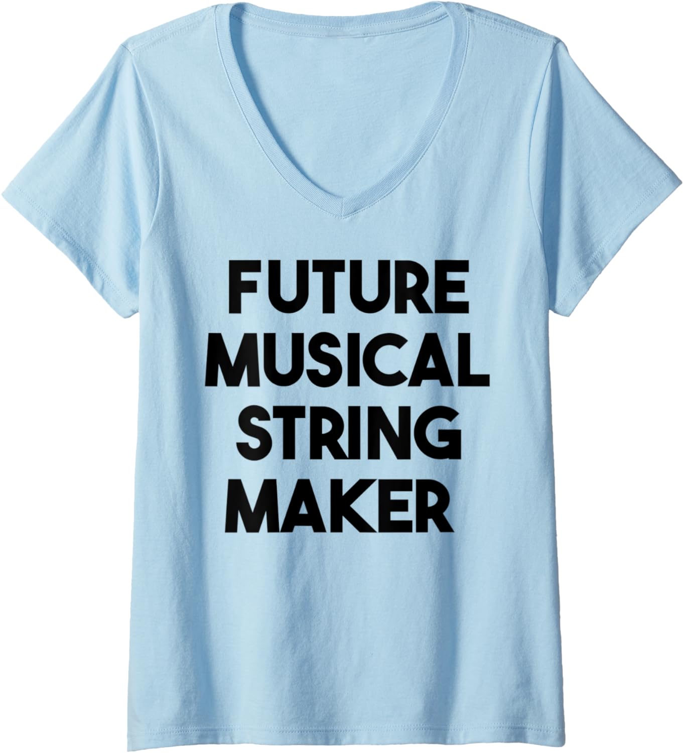 Womens Future Musical String Maker V-Neck Apparel | Best Seller Pick | Comfort Daily Wear