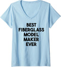 Womens Best Fiberglass Model Maker Ever V-Neck Apparel | Premium Quality | Must-Have Style