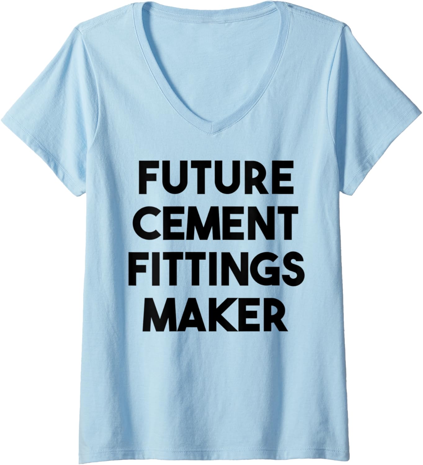 Womens Future Cement Fittings Maker V-Neck Apparel | US Viral Style | Must-Have Style