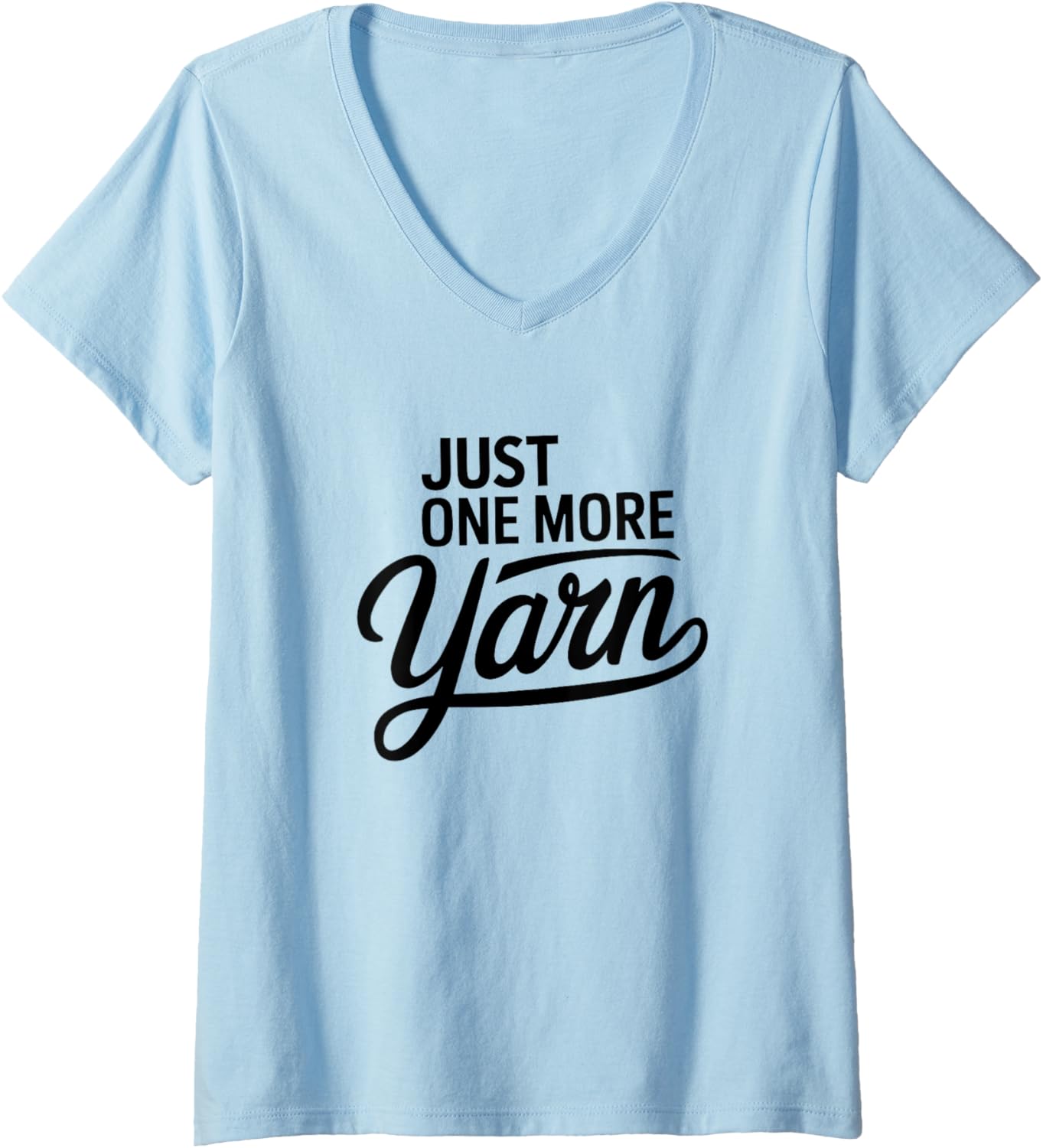 Womens Fiber Arts Life Just One More Yarn Quote V-Neck Yarn Supply | Top Rated | High CTR Title