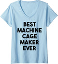 Womens Best Machine Cage Maker Ever V-Neck Apparel | Best Seller Pick | Must-Have Style
