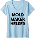 Womens Mold Maker Helper V-Neck Apparel | US Viral Style | Comfort Daily Wear