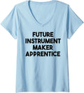 Womens Future Instrument Maker Apprentice V-Neck Apparel | Best Seller Pick | Aesthetic Fit