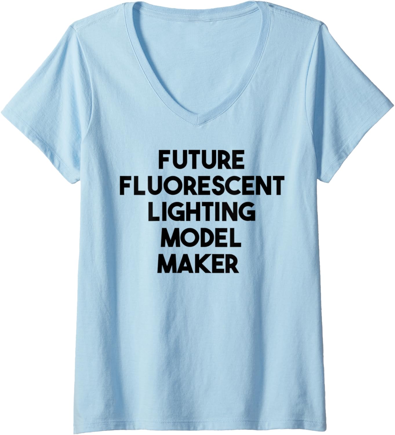 Womens Future Fluorescent Lighting Model Maker V-Neck Apparel | Premium Quality | Must-Have Style