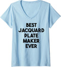 Womens Best Jacquard Plate Maker Ever V-Neck Apparel | Best Seller Pick | Comfort Daily Wear