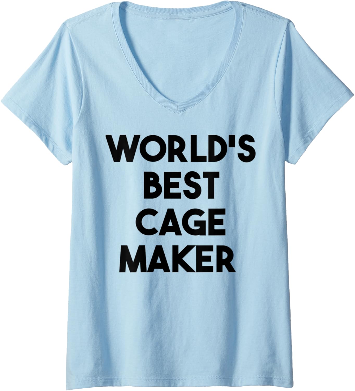 Womens World's Best Cage Maker V-Neck Apparel | Trending 2025 | Must-Have Style