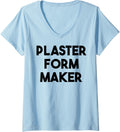 Womens Plaster Form Maker V-Neck Apparel | Best Seller Pick | Perfect Gift Idea