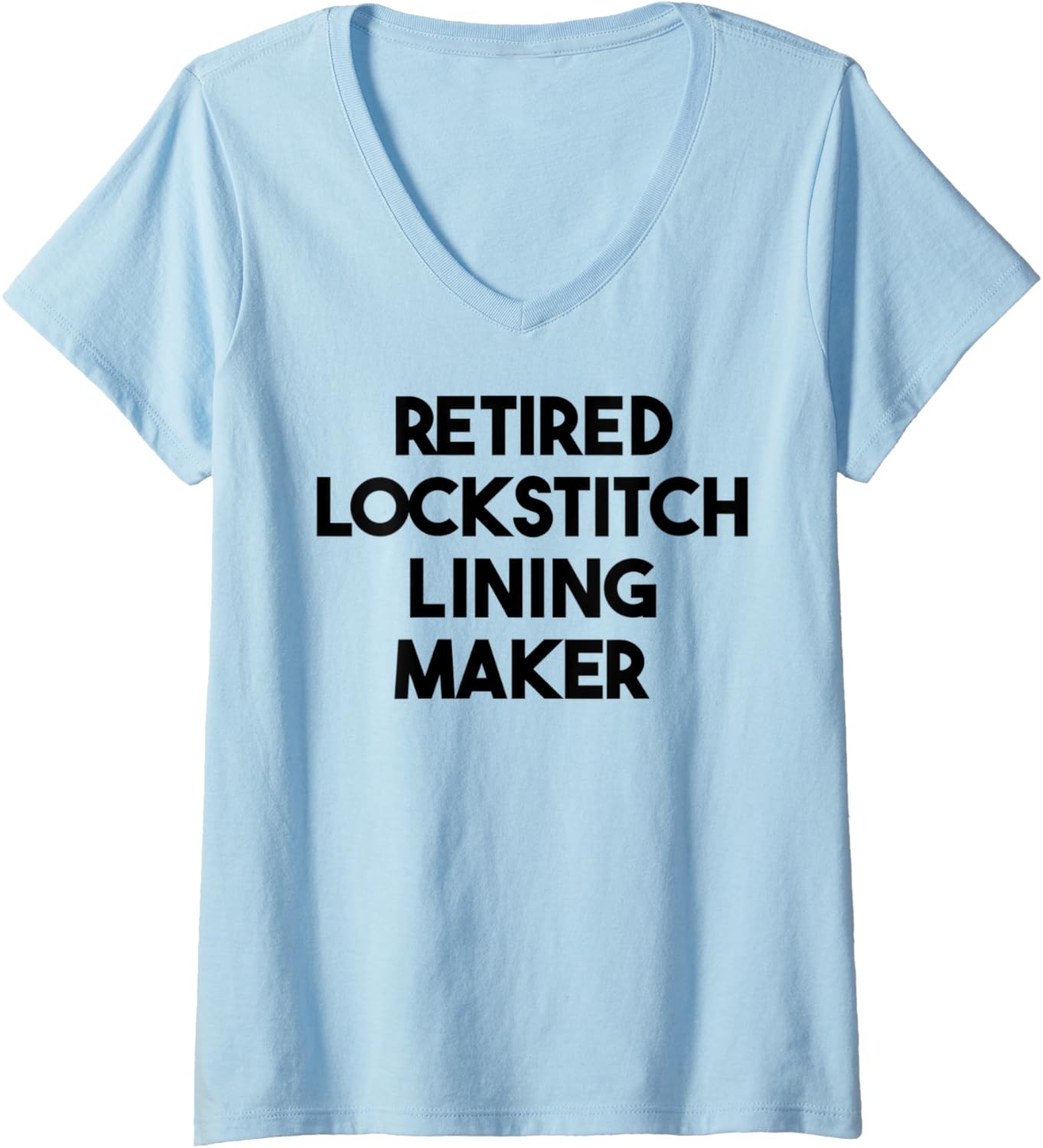 Womens Retired Lockstitch Lining Maker V-Neck Apparel | Premium Quality | Aesthetic Fit