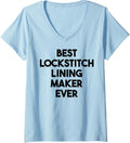 Womens Best Lockstitch Lining Maker Ever V-Neck Apparel | Trending 2025 | Comfort Daily Wear