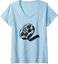 Womens Movie Film Roll Filmmaker Movie Maker Film Director V-Neck Apparel | High Search Volume | Comfort Daily Wear