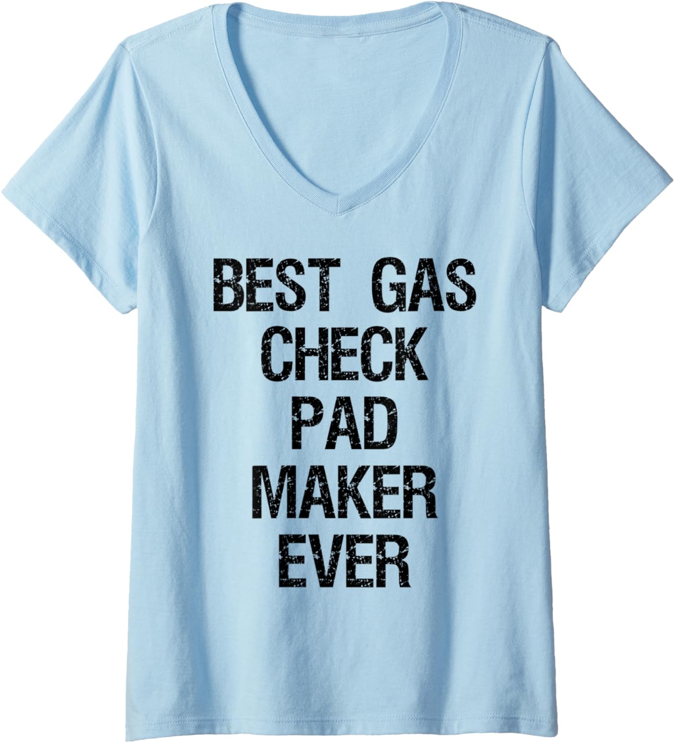 Womens Best Gas Check Pad Maker Ever V-Neck Apparel | Trending 2025 | Aesthetic Fit