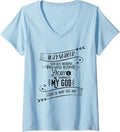 Womens Waymaker Light - Way maker, Miracle Worker, Promise Keeper V-Neck Apparel | Trending 2025 | Aesthetic Fit