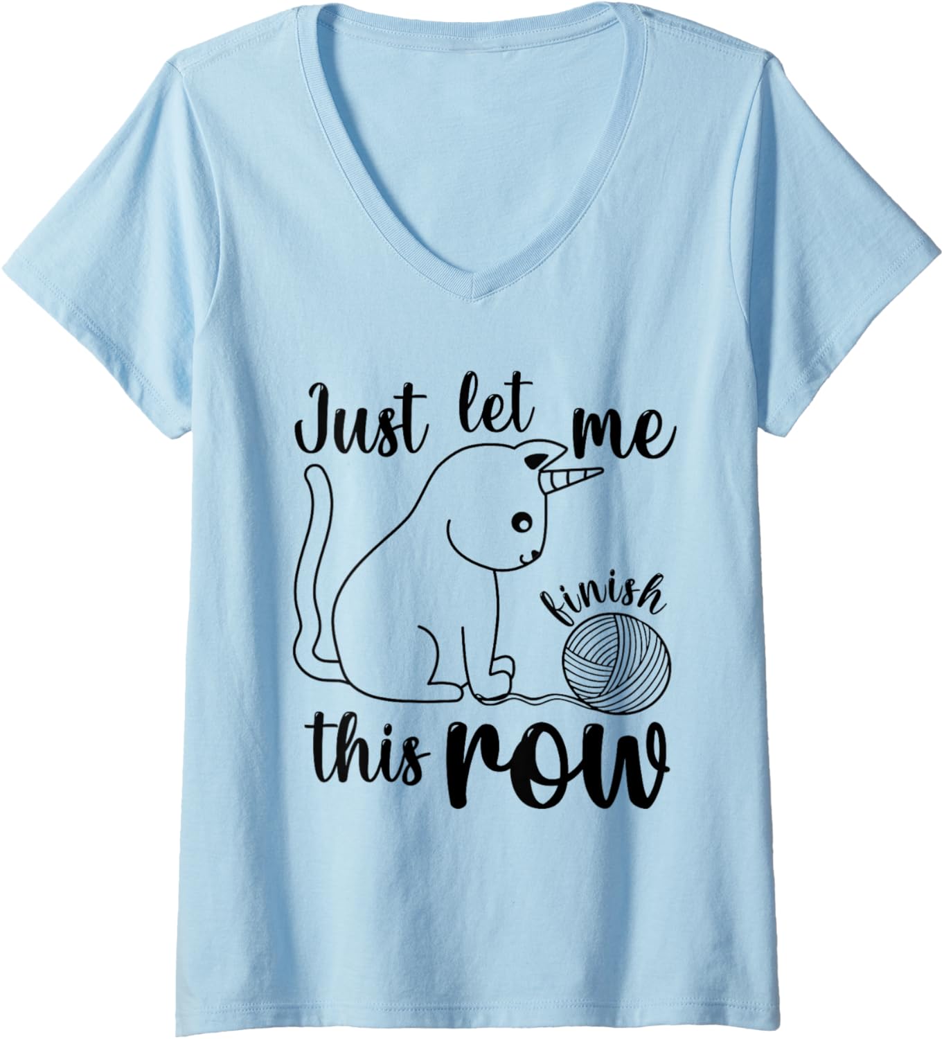 Knitting Crochet Crocheting Cute Unicorn Yarn Mom Women Girl V-Neck Yarn Supply | High Search Volume | Customer Favorite