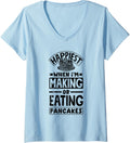 Womens Pankecake Maker Breakfast Funny Quote V-Neck Apparel | Best Seller Pick | Must-Have Style
