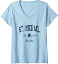 Womens St. Michael AK Vintage Athletic Sports JSN1 V-Neck Apparel | Viral Streetwear Style