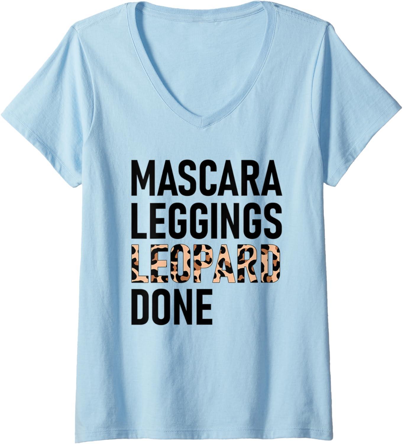 Womens Mascara Leggings Leopard Done Leopard Print Cheetah Design V Neck Apparel Streetwear Style Gift Ready