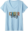 Womens Cheer Lolly Leopard Cheetah Print Retro Trendy Cute V Neck Apparel High Search Demand Everyday Wear