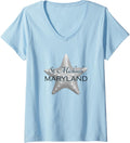 St. Michaels Maryland Beach Ocean V-Neck Apparel | US Best Seller