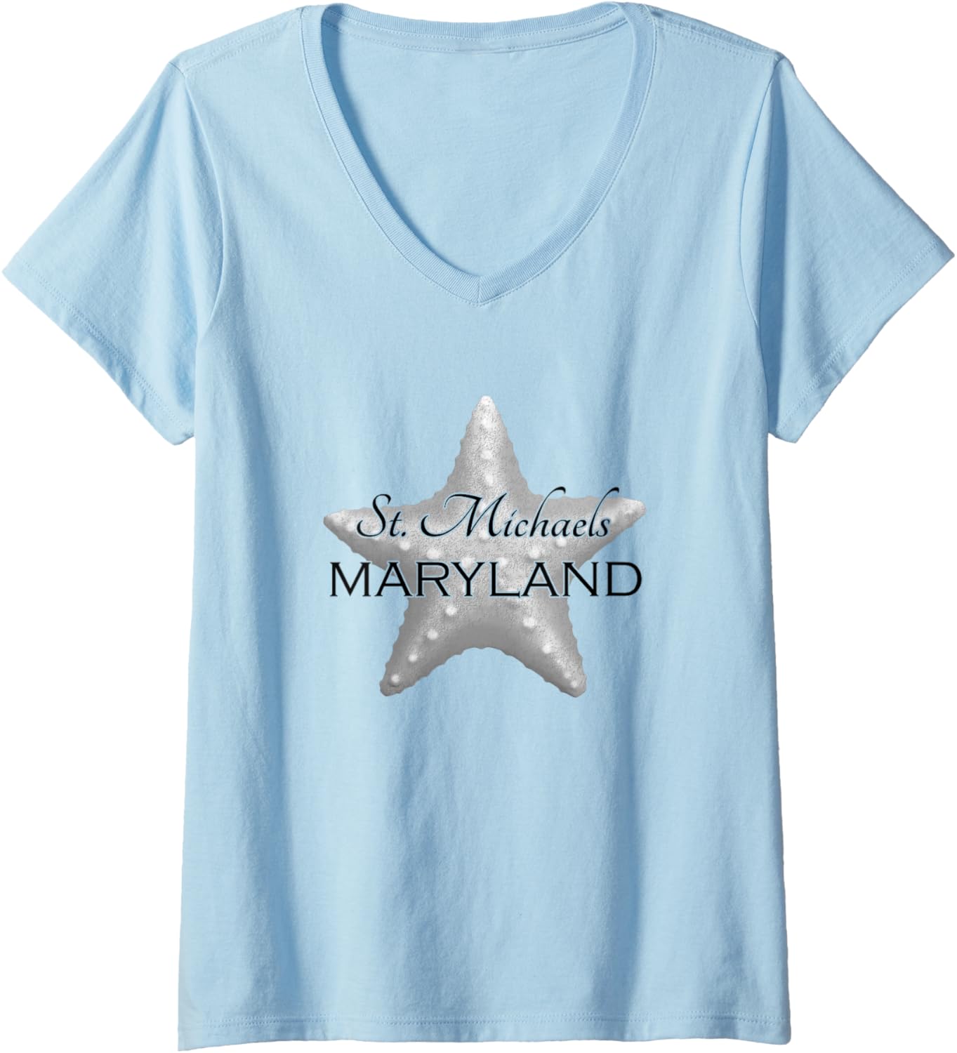 St. Michaels Maryland Beach Ocean V-Neck Apparel | US Best Seller